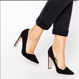 ASOS Black Pointed Toe Heels
